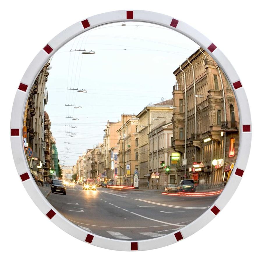Зеркало дорожное, сферическое со световозвращающей окантовкой круглое (Вес: 4 кг) (Размер: D600)