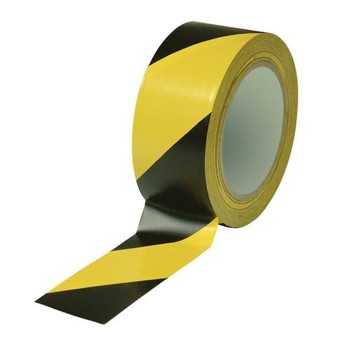 Маркировочная лента черно-желтая 50 мм х 50 м