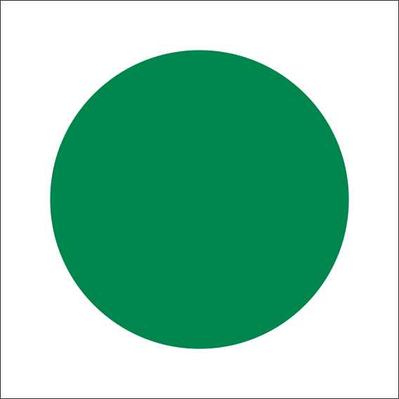 Расцветка фаз - зеленый (200х200; Пластик ПВХ 2 мм; )